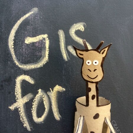 G is for giraffe! Tons of toilet paper roll kid crafts
