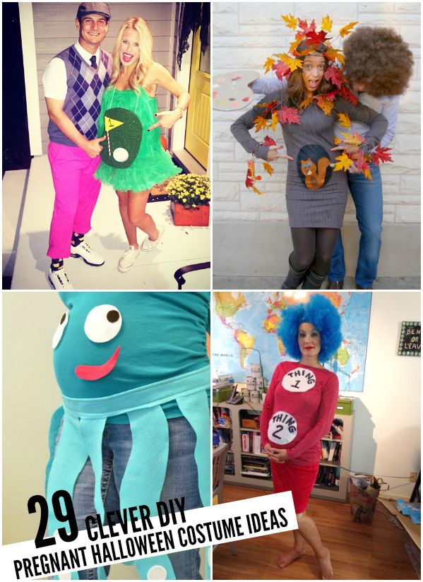 Tons of DIY pregnant Halloween costume ideas