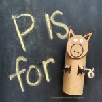Pig: Toilet paper tube crafts