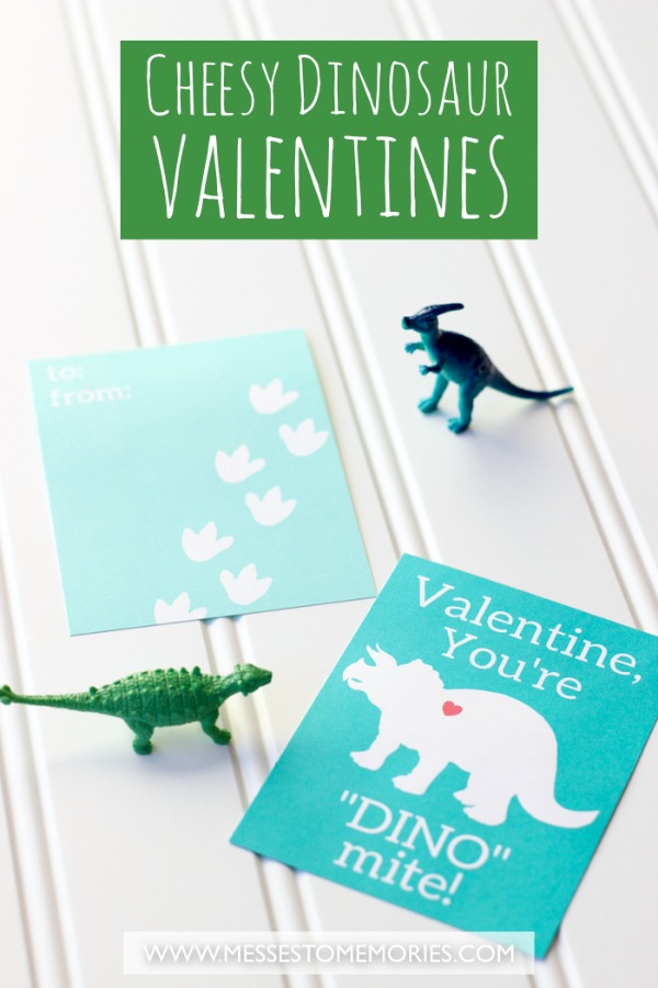 Free printable Dinosaur Valentine for kids