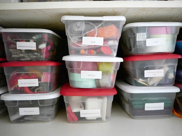 Organize craft supplies