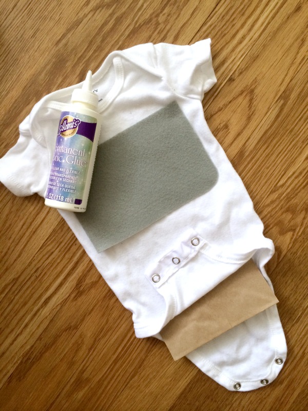 Easy DIY baby costume made with a oneisie!