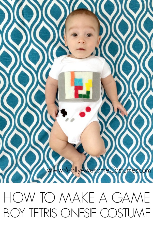 Easy DIY baby costume made with a oneisie!