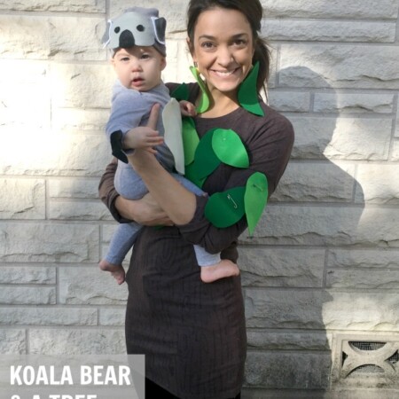 Koala bear and tree Halloween costume