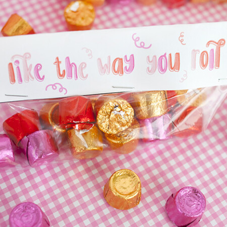 Valentine Saying with Rolo Candies
