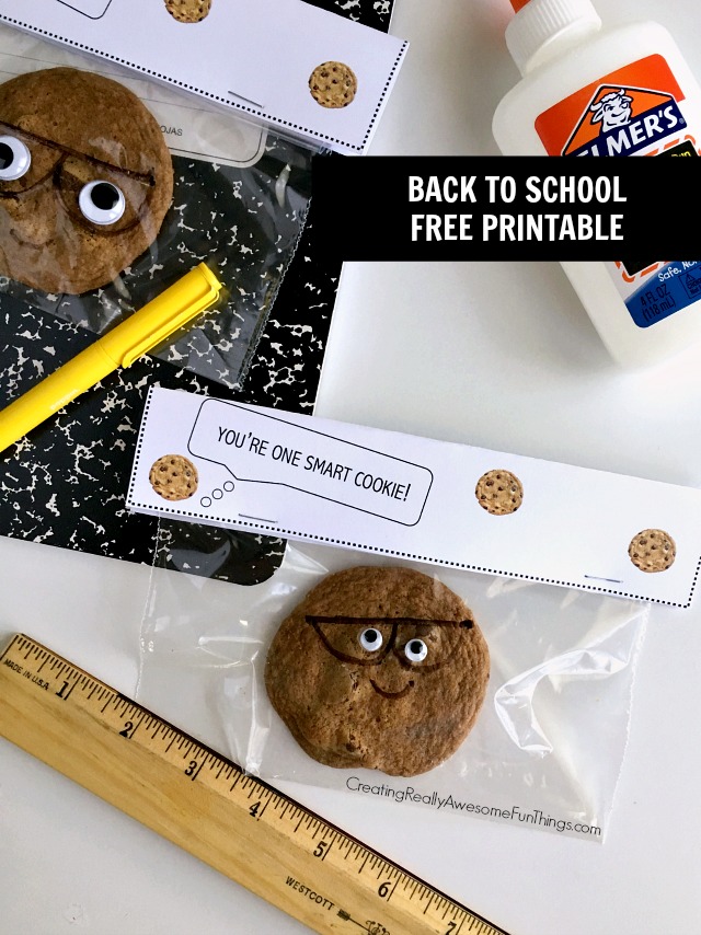 You're one smart cookie-Back to school free printable