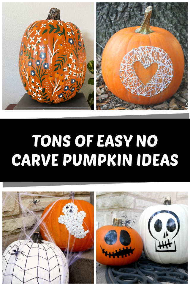 No carve pumpkin ideas