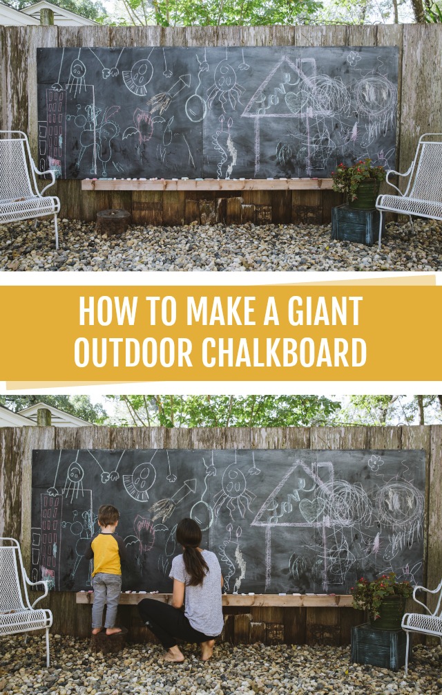 How to make an outdoor chalkboard