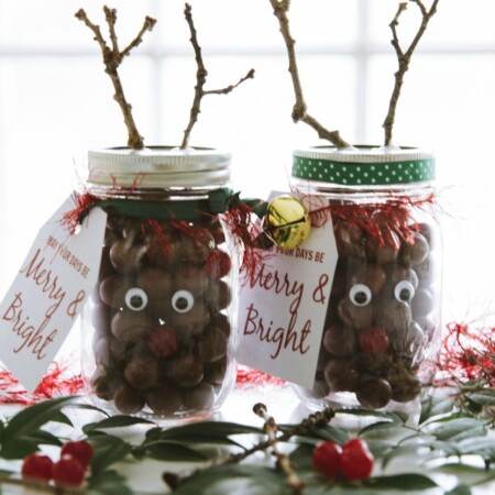 Merry and Bright Rudolph noses free printables