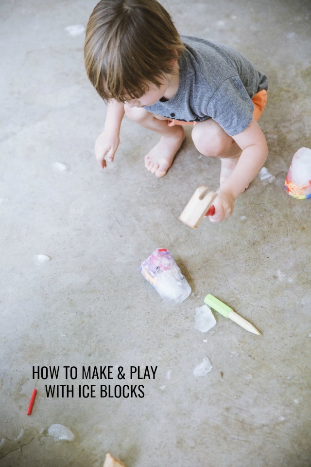 How to make and play with ice blocks