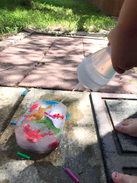 Ice blocks summer craft for kids