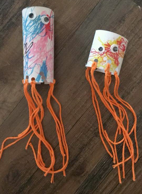 Jellyfish tp tube crafts for kids