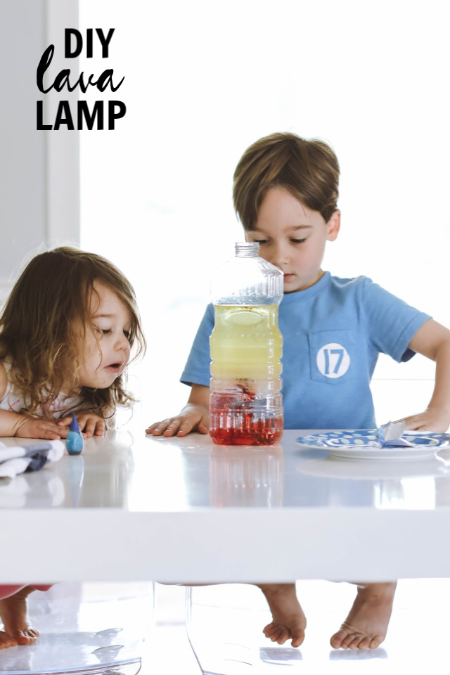 DIY lava lamp for kids
