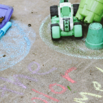 Sidewalk chalk games