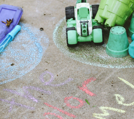 Sidewalk chalk games