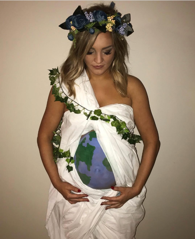 Mother Earth pregnant Halloween costume