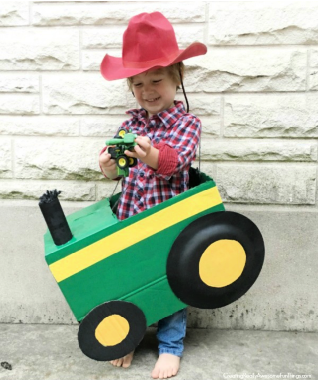 DIY tractor costume