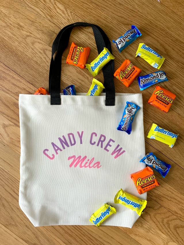 Personalized Halloween candy bag