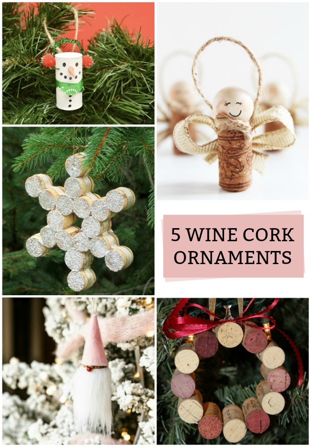 Wine cork ornaments