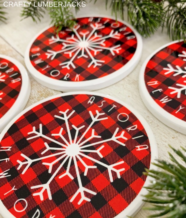 Cricut infusible ink coasters