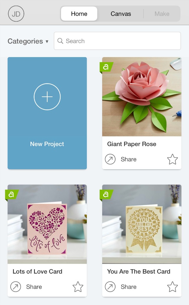 Cricut Deisgn Space App with Cricut Joy