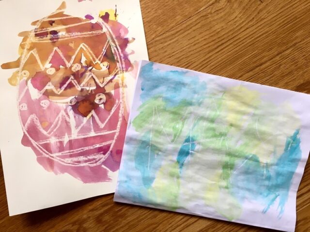 Magic watercolor crafts for toddlers