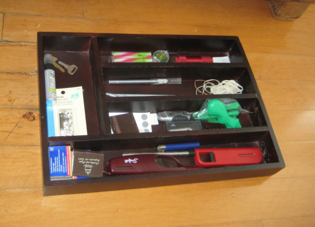 DIY Junk drawer organizer
