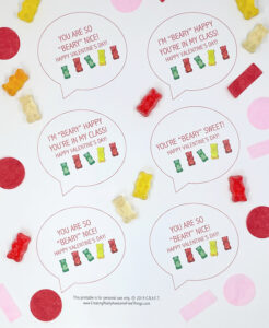 Free Printable Gummy Bear Valentines - C.R.A.F.T.