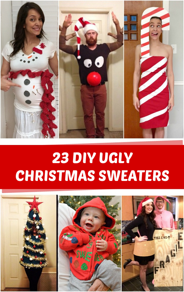 23 Diy Ugly Christmas Sweaters C R A F T