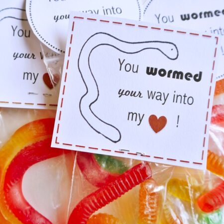 Gummi worm vlaentine printable