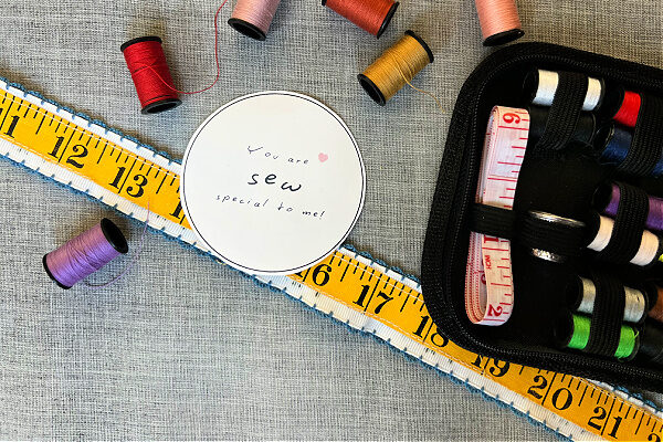 Sewing kit valentine