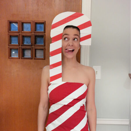 How to make a diy candy cane costume
