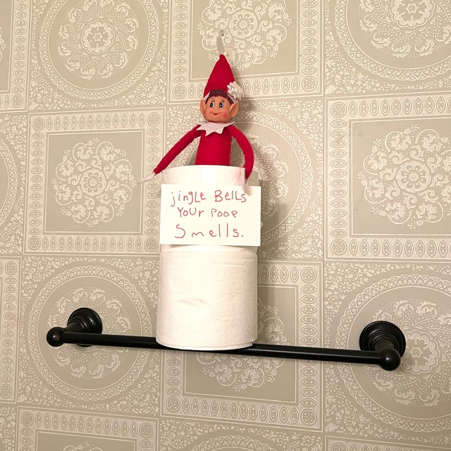 Your poop smells funny elf idea